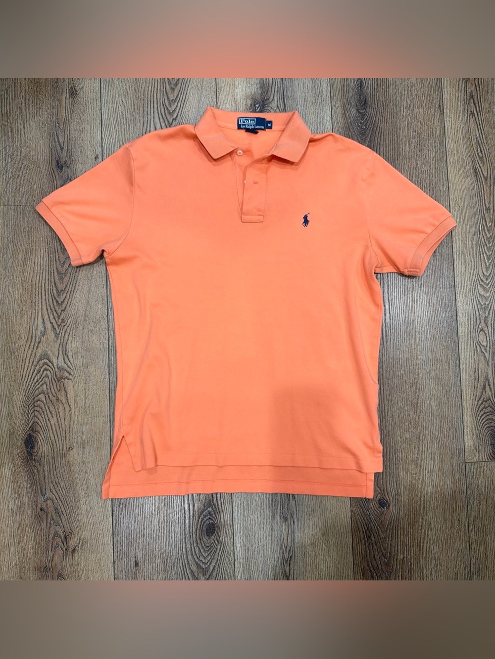 Ralph Lauren Orange Polo Shirt with Navy Pony